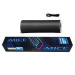 iMICE GMS-WT5 Mousepad Soft με RGB LED περιμετρικό φωτισμό 350x250mm Μαύρο 
